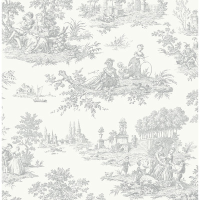 NextWall Chateau Toile - Argos Grey