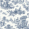 NextWall Chateau Toile - Navy Blue