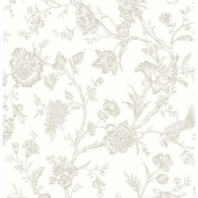 NextWall Jasmine Chinoiserie - Harbor Mist