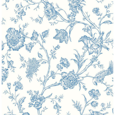 NextWall Jasmine Chinoiserie - Carolina Blue