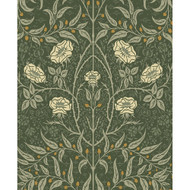NextWall Stenciled Floral - Evergreen