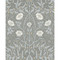 NextWall Stenciled Floral - Alloy Grey