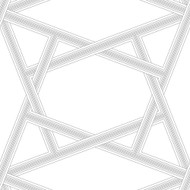 NextWall Crossroads Geo - Metallic Silver