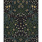 NextWall Victorian Garden - Midnight Blue & Evergreen