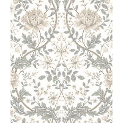 NextWall Honeysuckle Trail - Ivory & Grey