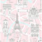 NextWall Paris Scene - Pale Pink