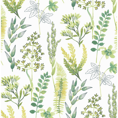 NextWall Wild Garden - Lemon Lime