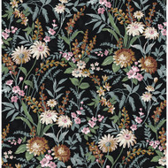 NextWall Vintage Floral - Onyx