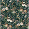NextWall Vintage Floral - Forest Green
