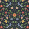 NextWall Bird Toile - Midnight Blue