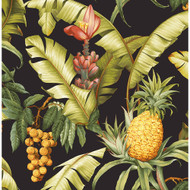 NextWall Pineapple Floral - Ebony