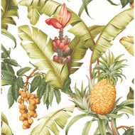 NextWall Pineapple Floral - Off-White