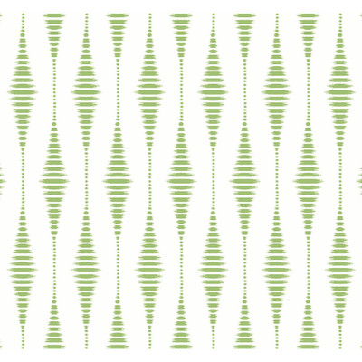 NextWall Striped Ikat - Macaw Green