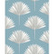 NextWall Tropical Fan Palm - Blue Patina