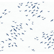 NextWall Birds in Flight - Navy Blue