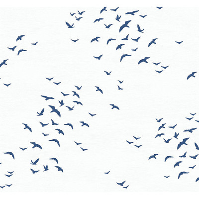 NextWall Birds in Flight - Navy Blue