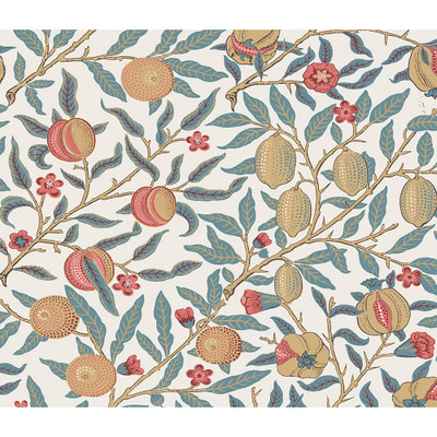 NextWall Pomegranate - Moonstone Blue & Light Ochre