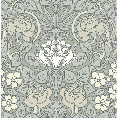 NextWall Vintage Rose - Alloy Grey