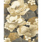 NextWall Nouveau Floral - Ebony & Antique Gold