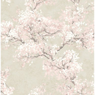 NextWall Cherry Blossom Grove - Parchment & Rose