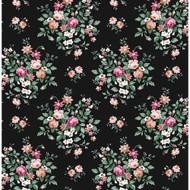 NextWall Floral Bunches - Ebony