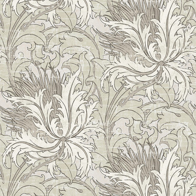 NextWall Floral Folly - Lunar Rock & Pale Oak