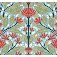 NextWall Shalin Folk Floral - Summer Garden