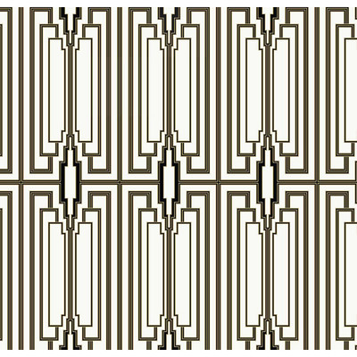 NextWall Manhattan Deco - Ebony & Gold