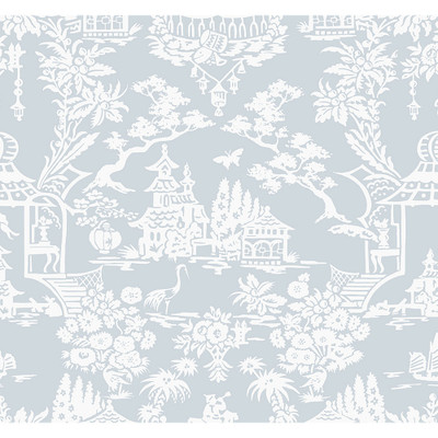 NextWall Garden Chinoiserie - Blue Dusk