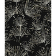 NextWall Pine Needles - Ebony & Pavestone