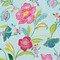 NextWall Painterly Floral - Light Aqua