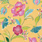 NextWall Painterly Floral - Cantaloupe