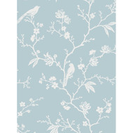 NextWall Songbird Chinoiserie - Blue Skies