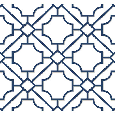 NextWall Lattice Geo - Navy Blue
