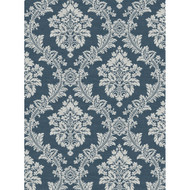 NextWall Seaside Damask - Denim Blue