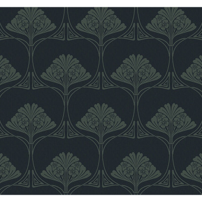 NextWall Deco Floral - Midnight Blue & Juniper