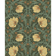 NextWall Pimpernel Garden - Meadow Green & Amber