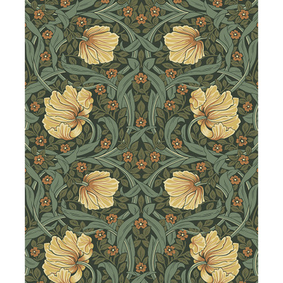 NextWall Pimpernel Garden - Meadow Green & Amber