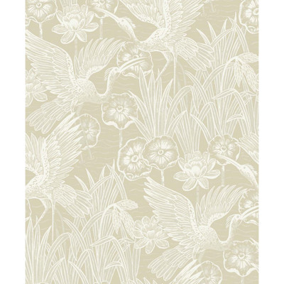 NextWall Floral Heron - Sand
