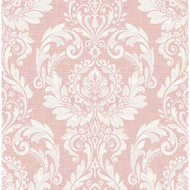 NextWall Cora Damask - Light Pink