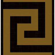 NextWall Maze Geo - Ebony & Gold