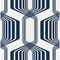 NextWall Striped Geo - Blue Sapphire