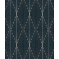 NextWall Geo Diamond - Blue Denim & Pewter
