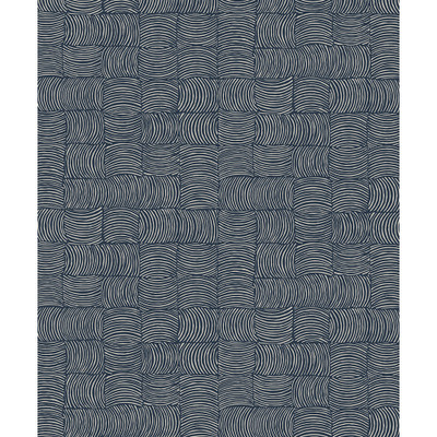NextWall Organic Squares - Blue Denim