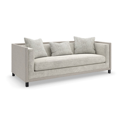 Caracole Tuxedo Sofa - Faux Mohair