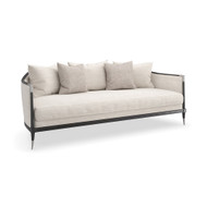 Caracole Splash Of Flash Sofa - Ivory Linen
