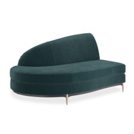 Caracole Three'S Company LAF Chaise - Peacock