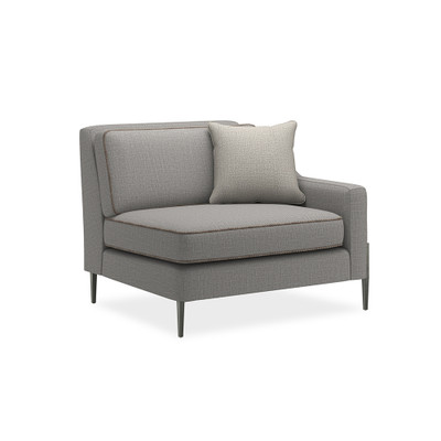 Caracole Remix Right Arm Chair - Grey