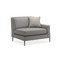 Caracole Remix Right Arm Chair - Grey