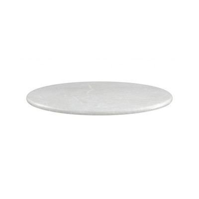 Caracole Lazy Susan - White Rhino Marble